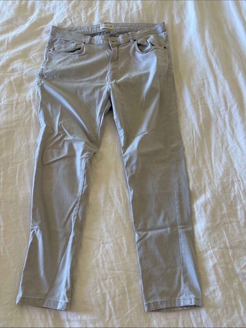Rye Men's Slim Straight Jeans in Light Gray